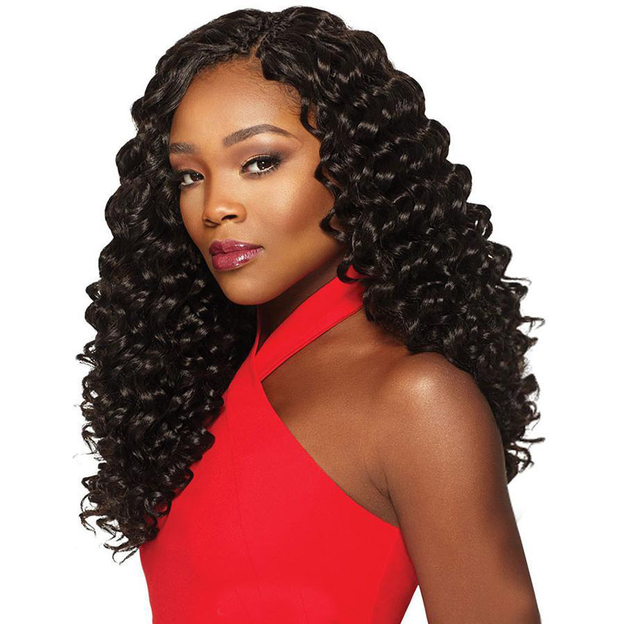 Natural Black Remy Human Hair Long Style Deep Wave 360 Wigs