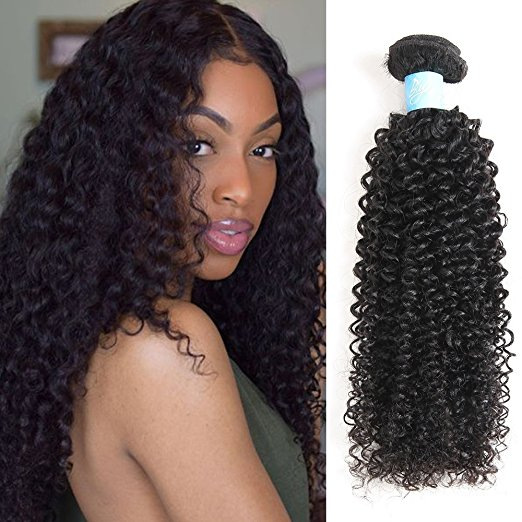 Malaysian Unprocessed Curly 100% Remy Virgin Human Hair Wave Natural Color 1 Bundle