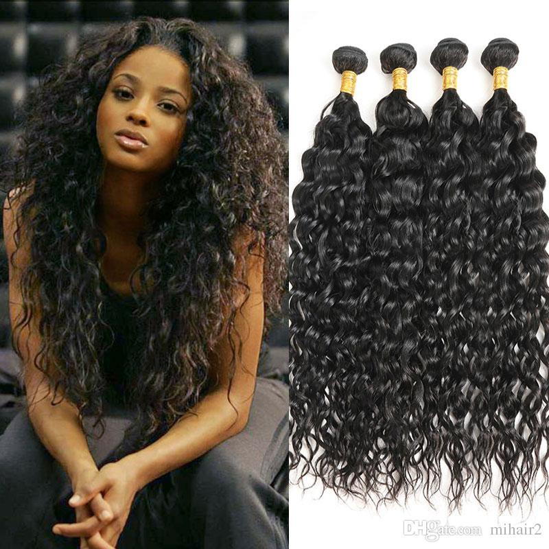 Brazilian Unprocessed Curly 100% Remy Virgin Human Hair Wave Natural Color 4 Bundles